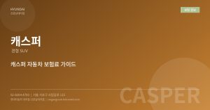 캐스퍼 보험료 얼마? ...